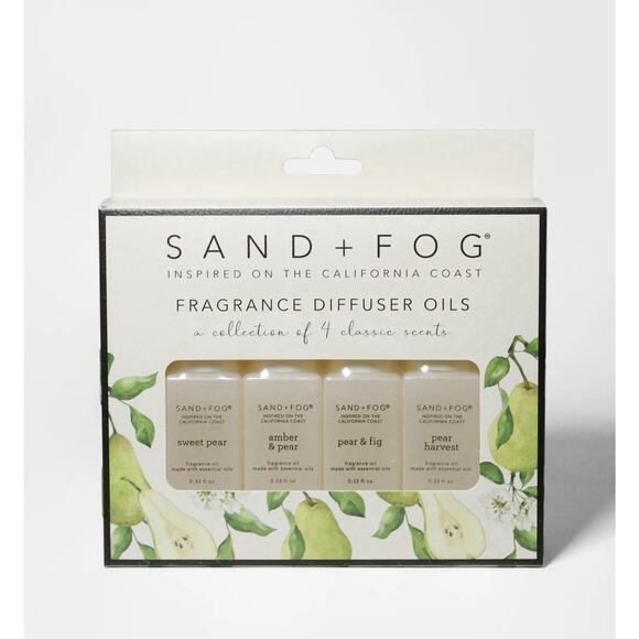 Sand + Fog 4 Pack of 10 ml Fragrance Diffuser Oils - Picture 1 of 2